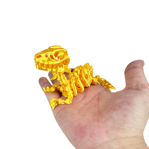 Scheletro di dinosauro stampato in 3D, modello di Tyrannosaurus Rex con articolazioni mobili e bocca aperta, giocattolo in plastica PLA per bambini e collezionisti - Product Image 4