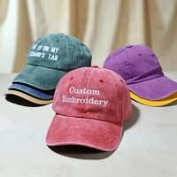 Gorras Deportivas Personalizadas con Logotipo Bordado, Unisex, de Algodón Vintage Lavado, Estilo Desgastado, Gorra de Béisbol Ajustable