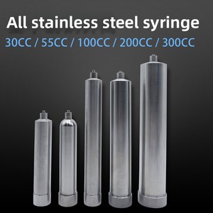 Seringues de distribution en acier inoxydable de style américain 5/30/55/100/200/300/500CC, barils de colle chauffée résistants aux hautes températures - Product Image 3