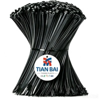 Attaches de câble en nylon résistant aux UV 300 mm x 4,8 mm, robustes, en PA66, autobloquantes, pour extérieur, fabricant d'attaches de câble solaire