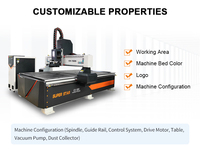 Router CNC de 3 Ejes para Madera, PVC, Acrílico, PCB, Metal Blando, Aluminio, Cobre, 1325 2030, para Tallado de Madera en 3D