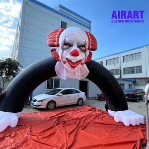 Arco de payaso inflable de pie de 4 metros para decoración de entrada de Evento de circo con logotipo personalizable - Product Image 5