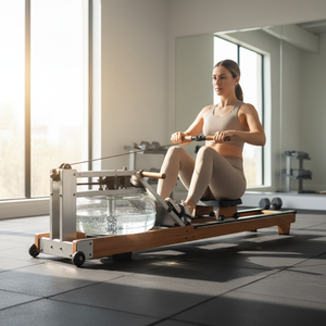 Rameur pliable en acier inoxydable pour la rééducation, équipement de gym, rameur de pieds, machine de rameuse d'intérieur commerciale - Product Image 1