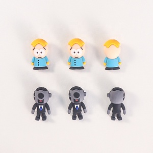 Venta al por mayor 3D South Park Tweek cuentas focales de silicona <span class=keywords><strong>Skibidi</strong></span> To ILET Cam era hombre cuentas encanto para DIY pluma hacer pulsera llavero - Product Image 1