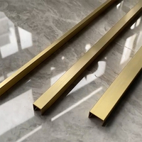 Foshan JECA Nouveaux styles de profilés de carrelage en cuivre, garnitures métalliques en laiton pour la décoration murale ou de sol, profilés de carrelage de luxe, échantillon gratuit