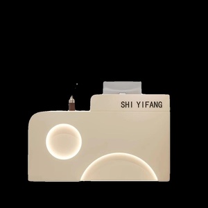 Hiện đại được thiết kế rắn gỗ phía trước bàn tiếp tân cho phụ nữ nhỏ của cửa hàng quần áo cửa hàng cắt tóc sơn Bar & Beauty Salon - Product Image 5