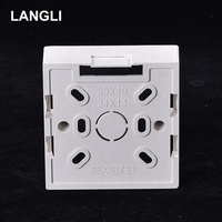 Boîtier de jonction pour interrupteur électrique mural en PVC de type 86, blanc, simple, double ou triple, avec boîte inférieure