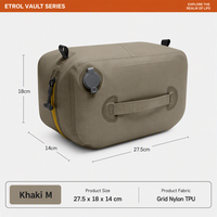 Sac de compression gonflable pour voyage, gain de place, en nylon TPU avec fermeture éclair hermétique, idéal pour la randonnée