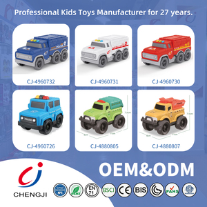 Chengji vehículo educativo modelo serie deslizamiento ingeniería camión coche juguete niños dibujos animados Pie Grande fuera de carretera coches para niños pequeños - Product Image 6