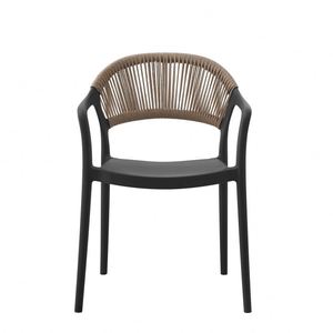 Accoudoir empilable PP en plastique extérieur chaise de patio de jardin avec corde chaise de <span class=keywords><strong>salle</strong></span> <span class=keywords><strong>à</strong></span> <span class=keywords><strong>manger</strong></span> meubles de salon <span class=keywords><strong>fauteuil</strong></span> en plastique - Product Image 2