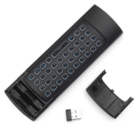 Control Remoto Inteligente MX3 con Retroiluminación, Teclado Inalámbrico RF 2.4G, Control Remoto T3 con Función de Aprendizaje IR para Smart TV, Android TV Box, PC