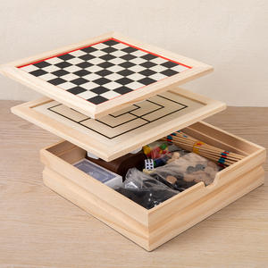 Venta al por mayor de alta calidad dominó juego de mesa de cartas Flying Chess Pick stick Backgammon Xo juego de mesa de Ajedrez de madera - Product Image 3