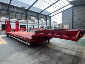 Nhà sản xuất chuyên nghiệp bán Heavy Duty lowbed loại 3/4 Trục xe tải thấp <span class=keywords><strong>loader</strong></span> thấp giường Trailer bán cho máy xúc - Product Image 6