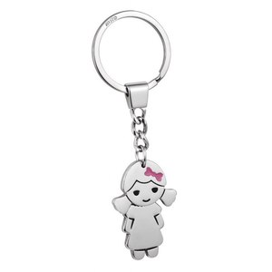 Portachiavi in peluche a forma di bambina strizzata - Product Image 1