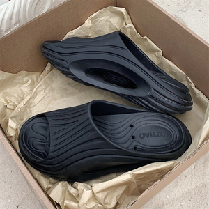 XIXITIAO Pantuflas de Plataforma Cómodas y a la Moda para Hombre, Ligeras, Antideslizantes, de EVA, para Verano, Exteriores, Cómodas y Suaves - Product Image 2