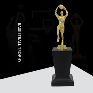 Trofeo <span class=keywords><strong>de</strong></span> baloncesto <span class=keywords><strong>de</strong></span> <span class=keywords><strong>la</strong></span> NBA, MVP deportivo con letras creativas, recuerdo Simple moderno para competición - Product Image 2