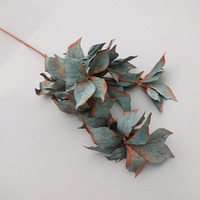 Vente en gros Grande branche artificielle de feuilles de noisier 80 cm pour mariage d'automne, décoration florale de vase de ferme, branche de noisier à tige unique