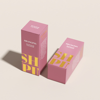 Emballage cosmétique biodégradable haut de gamme pour vernis à ongles et maquillage, boîte rigide en forme de livre créative avec tiroir en papier, logo imprimé spécial