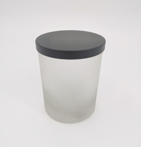 Prêt à expédier – Couvercle métallique <span class=keywords><strong>noir</strong></span> mat anti-déversement de 85 mm pour récipients et tasses en verre Libbey 918CD/Hexagon - Product Image 1