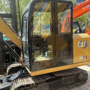 Mini-excavatrice CAT 305.5E d'occasion, excavatrice sur chenilles hydraulique de 5,5 tonnes, matériel de construction - Product Image 1