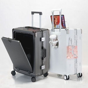 레저 및 비즈니스 기내 휴대용 노트북 운반을 위한 바퀴가 달린 맞춤형 하드 엣지 회전 소형 여행 가방 - Product Image 1