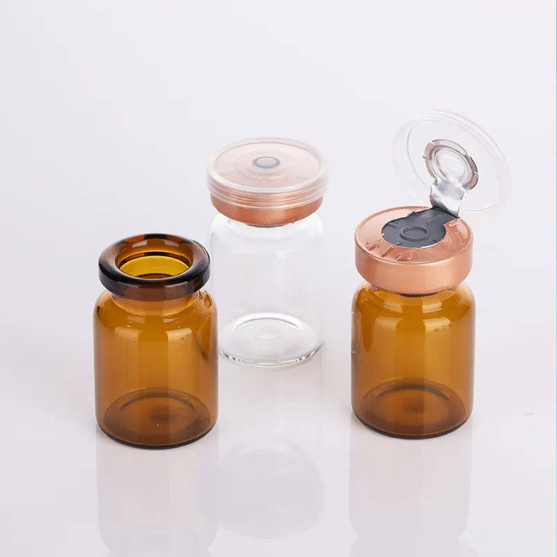 Tabung kaca 5ml cetakan farmasi tabung bening amber laboratorium kualitas tinggi