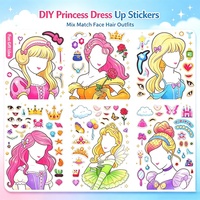 Autocollants DIY en gros pour créer des visages, jouet de puzzle détachable pour échanger les visages, pour enfants, étiquettes d'emballage cadeau