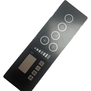Etiqueta adhesiva de panel de membrana de botón de control de interruptor de superposición de producto electrónico impreso personalizado con adhesivo