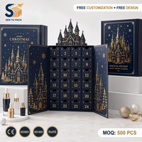 Boîte d'expédition de Noël personnalisée pour vêtements, emballage en carton ondulé coloré avec logo, vente en gros, échantillon gratuit d'usine
