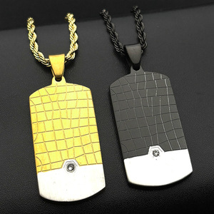 Collar de hombre Climbers Crack Hang de acero inoxidable con colgante de sol y cruz - Product Image 4