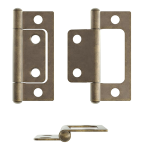 YOYOW Bisagra de hierro de 2 pulgadas para muebles, cobre antiguo, sin mortaja, empotrada, anticaída, con rodamiento silencioso, para cajas de madera - Product Image 3