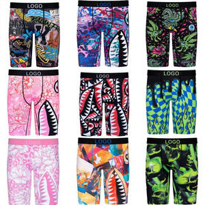 Sous-vêtements pour hommes, taille plus, logo personnalisé, même style, 90% polyester, 10% élasthanne, sous-vêtements pour hommes - Product Image 1