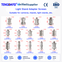 Adaptateur de vis à double extrémité 1/4 mâle vers 3/8 mâle en alliage d'aluminium CNC pour trépied, monopode, rotule et fixation d'appareil photo