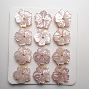 เงาสวยขัดสีชมพู MOP F6 6-20Mm ดอกไม้รูปหลวมอัญมณีสำหรับออกแบบ - Product Image 6