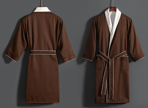 <span class=keywords><strong>Peignoir</strong></span> long léger en flanelle double couche, doux, luxueux et élégant pour <span class=keywords><strong>femme</strong></span>, cadeau idéal pour les couples - Product Image 4
