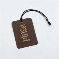Étiquettes de vêtements personnalisées avec impression de logo et nom, étiquettes de vêtements en papier avec cordon