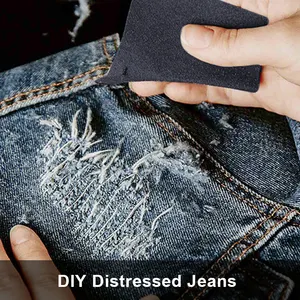 Высококачественная наждачная бумага, сухая шлифовальная бумага, абразивная бумага, наждачная бумага для джинсов «DIY»