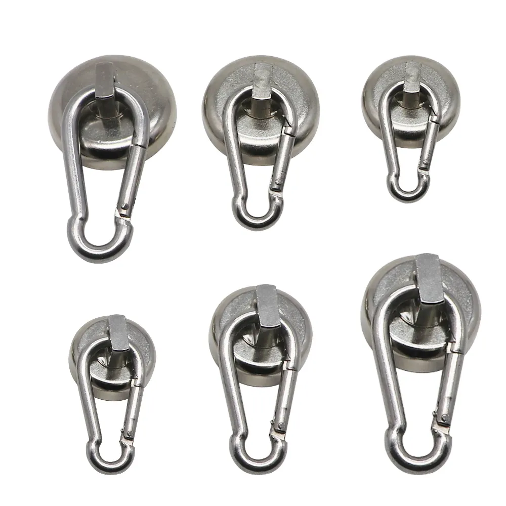 Magnetic Hooks Super Strong Neodymium Magnet With Removable Carabiner Snap Hook