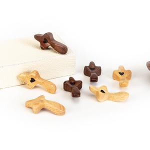 Mini croix poche de pâques Crucifix petite croix de prière petit <span class=keywords><strong>prêtre</strong></span> religieux Vintage enfants bénédiction croix en <span class=keywords><strong>bois</strong></span> ornements - Product Image 4