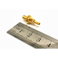 Connecteur Microdot femelle droit 50 Ohm M5 10-32 à sertir pour câble RG178