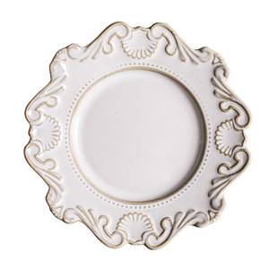 Ensemble de vaisselle en céramique de style baroque, assiettes et bols de style occidental, vente en gros - Product Image 4