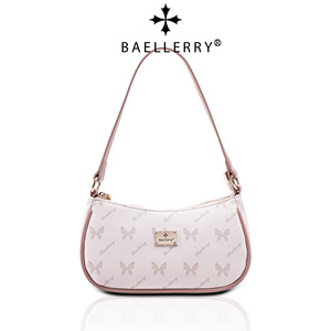 Baelberry Women's Crossbody Bag White Butterfly Print Water Resistant Shoulder Bag Everyday Commuter Style - Product Image 5