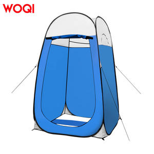 Tente de douche pop-up Woqi pour 1 personne, camping en plein air, toilettes privées, vestiaire, imperméable, bleu, installation rapide - Product Image 1