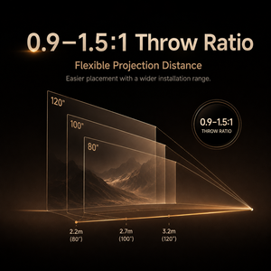 Projecteur laser triple 4K ultra-natif C3, 3200 lumens, Dolby Vision HDR10+, <span class=keywords><strong>cinéma</strong></span> maison, zoom optique - Product Image 2