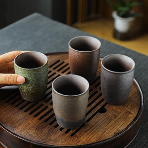 Taza de cerámica china para café, té, tazas de vino hechas a mano personalizadas, sencilla, <span class=keywords><strong>Kungfu</strong></span>, té - Product Image 5