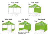 Tente publicitaire 10x10 en aluminium pour salon professionnel, événement, chapiteau, gazebo, auvent, tente pop-up personnalisée imprimée