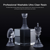 NOVA3dS Résine ultra transparente DLP/LCD Impression 3D Crystal Clear Tough UV-Durcissement 405nm Imprimante rapide à faible odeur non jaunissante 405nm 1kg