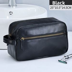 Sacs de voyage en cuir PU imperméables, organiseur de maquillage, trousse de toilette de luxe avec logo personnalisé, trousse de toilette pour homme - Product Image 6