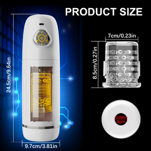 Copa de Masturbación Masculina Inteligente con Voz AI, Telescópica, Giratoria, Vibratoria, Automática, Recargable, de ABS - Product Image 3