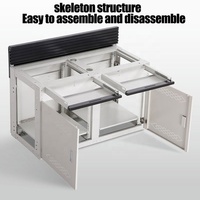 Centre de commandement de la sécurité de grande qualité Console d'ordinateur de bureau Cadre en acier inoxydable Plate-forme d'exploitation Mobilier de bureau Table de bureau